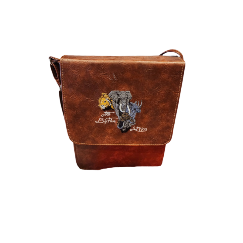 Big Five Leather Sling Bag